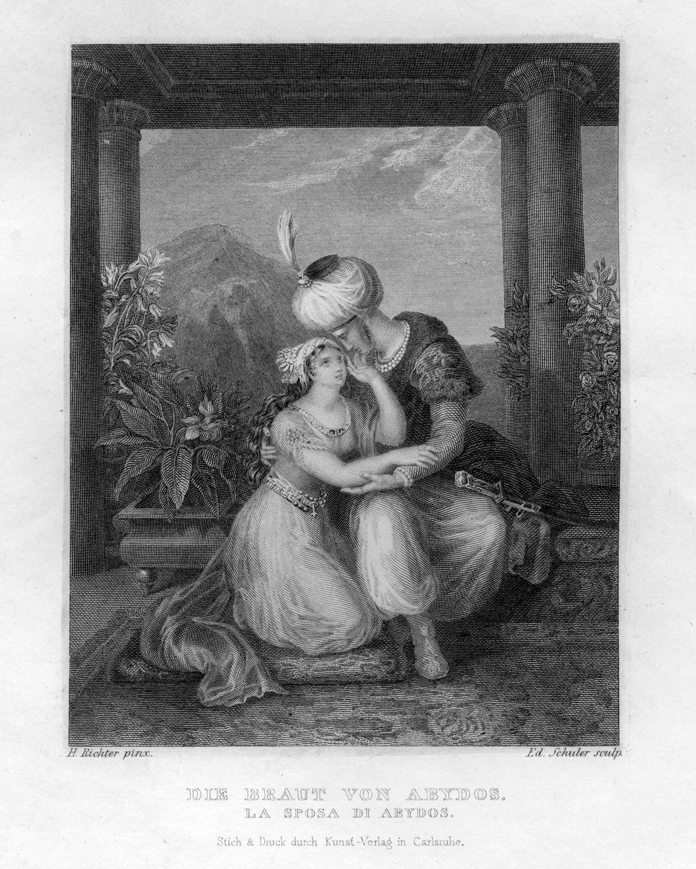 एबिडोस की दुल्हन, c1833 द्वारा एडौर्ड शूलर