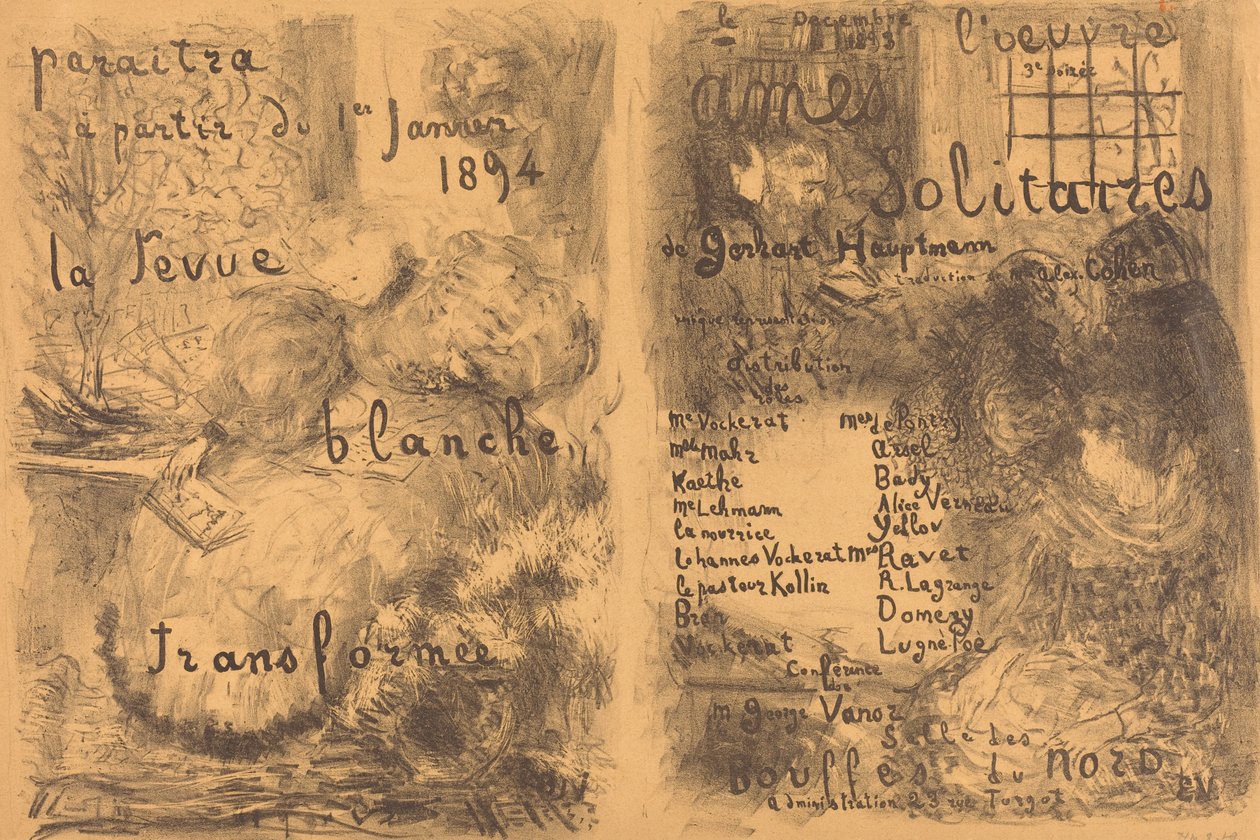 लोनली सोल्स, 1893। द्वारा एडोर्ड वुइलार्ड