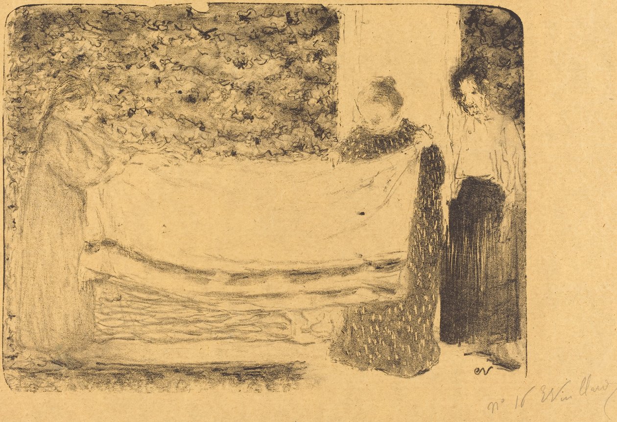 फोल्डिंग द लिनन फोल्डिंग द लिनन, 1893। द्वारा एडोर्ड वुइलार्ड