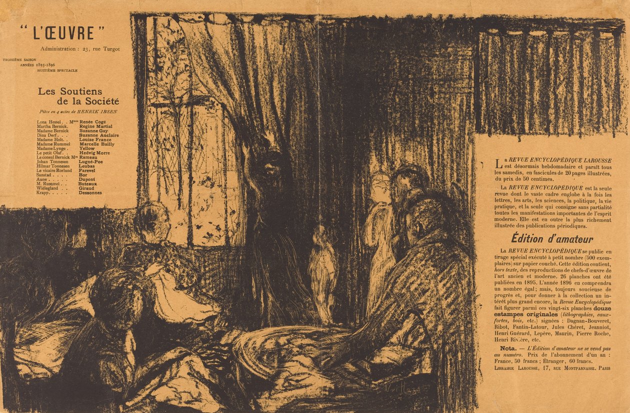समाज के समर्थक, 1896। द्वारा एडोर्ड वुइलार्ड