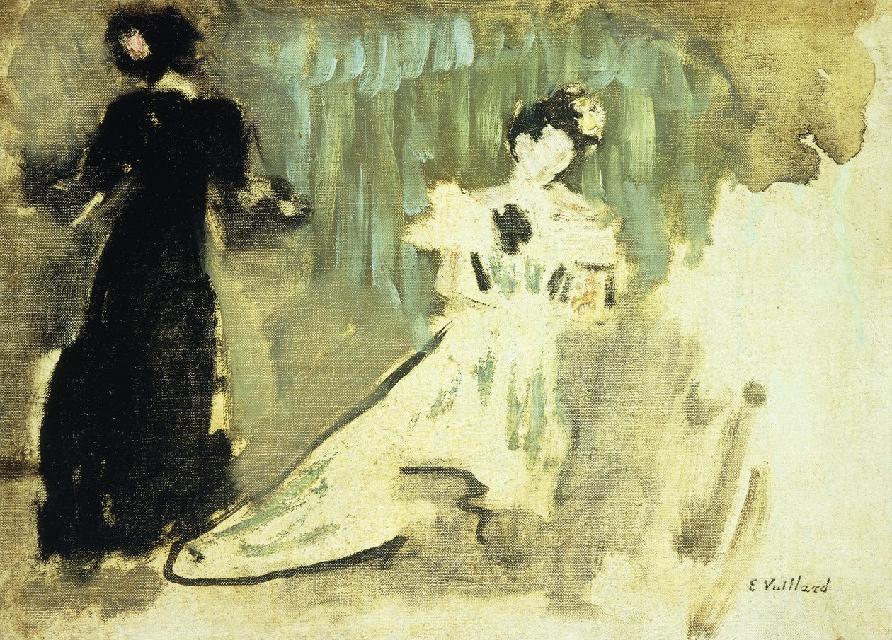 दो महिलाएं; दो महिलाएं, c.1905 द्वारा एडोर्ड वुइलार्ड