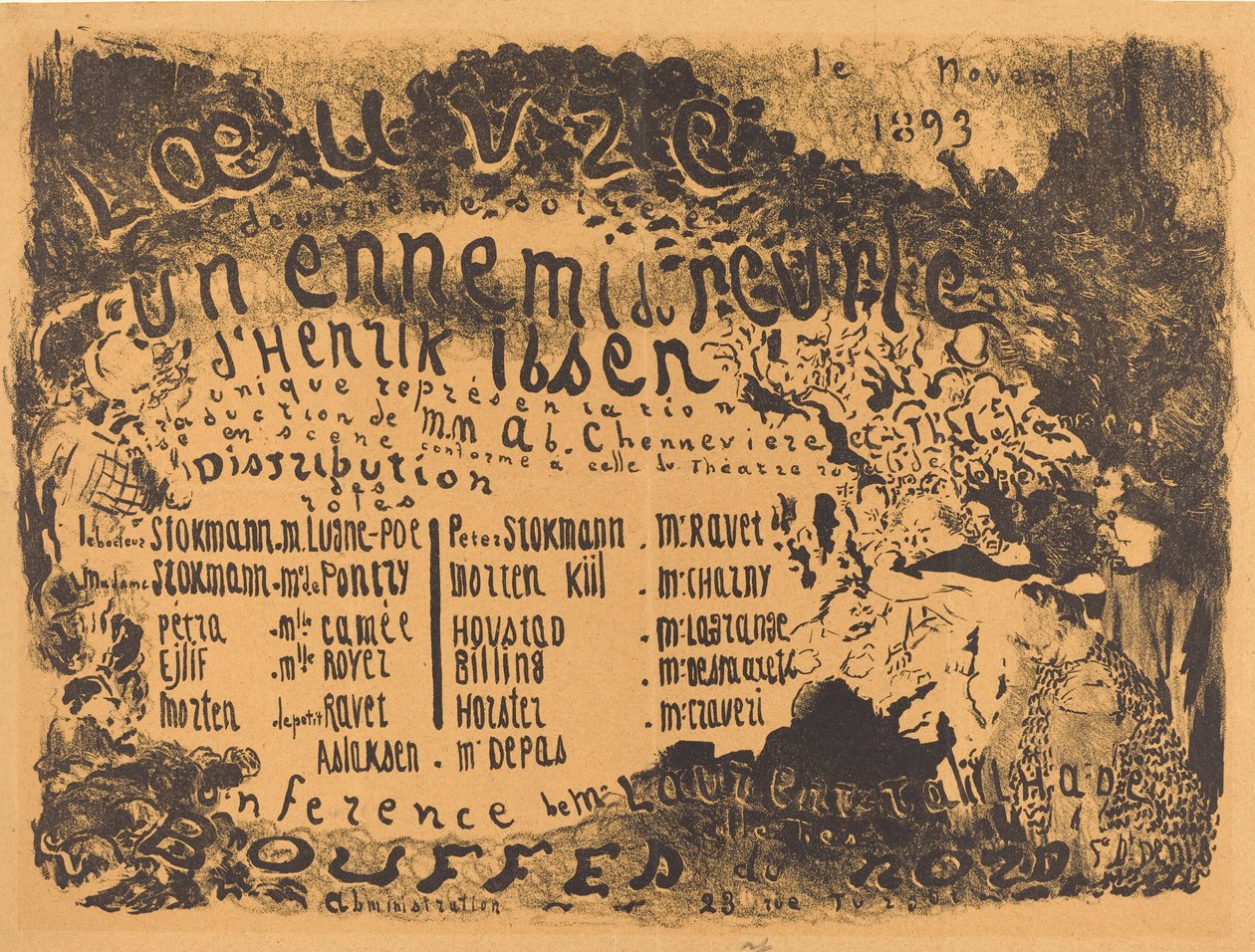 लोगों का दुश्मन, 1893। द्वारा एडोर्ड वुइलार्ड