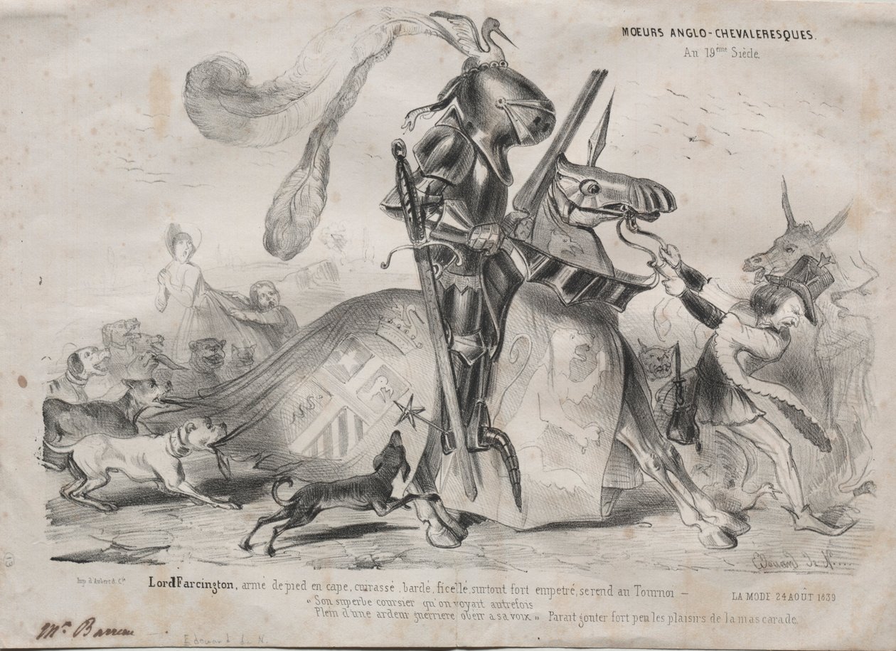 एंग्लो-चिवाल्रिक मैनर्स, 1839। द्वारा एडौर्ड डी एन___