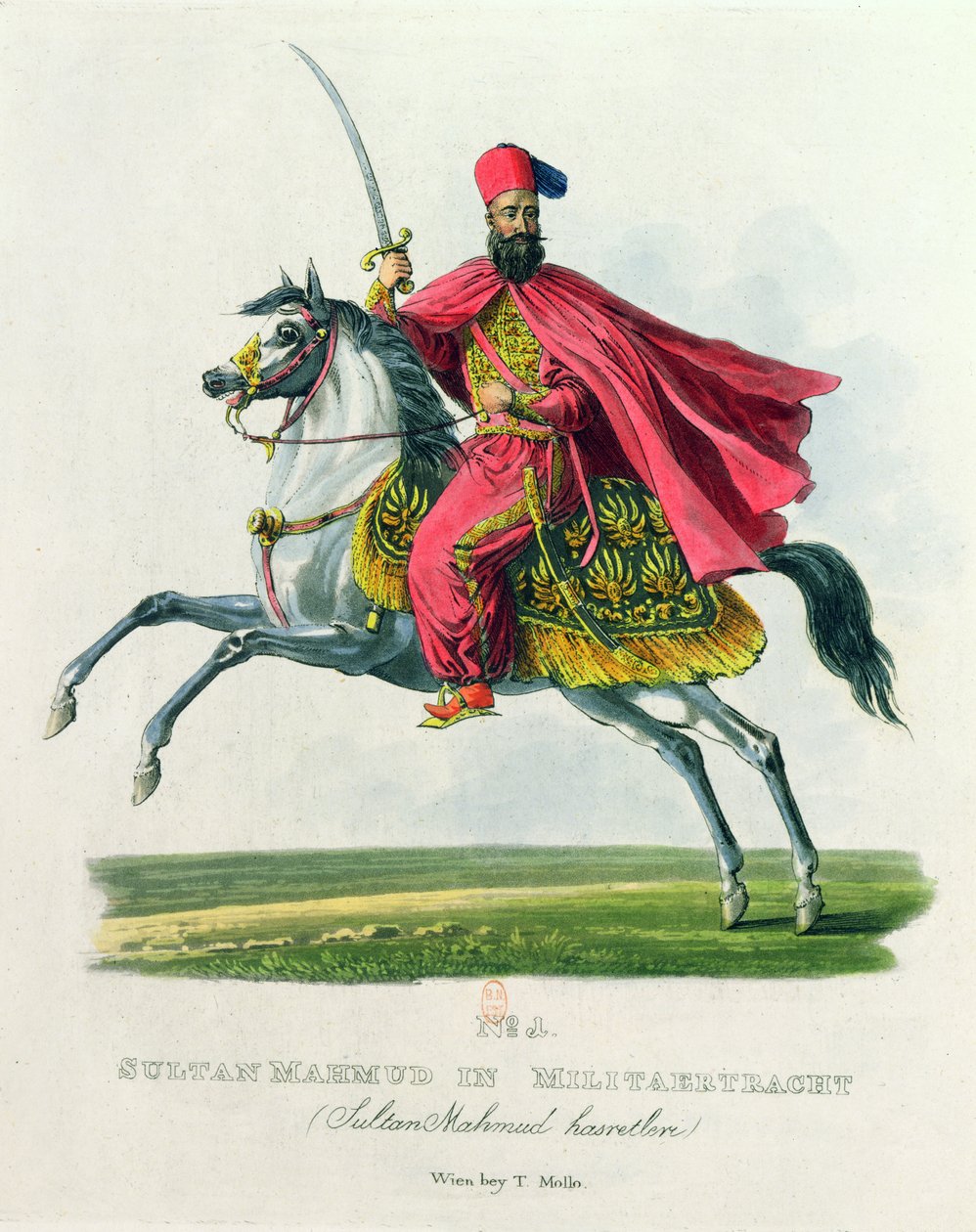 सुल्तान महमूद II (1785-1839) 1829 द्वारा एडुआर्ड गुरक