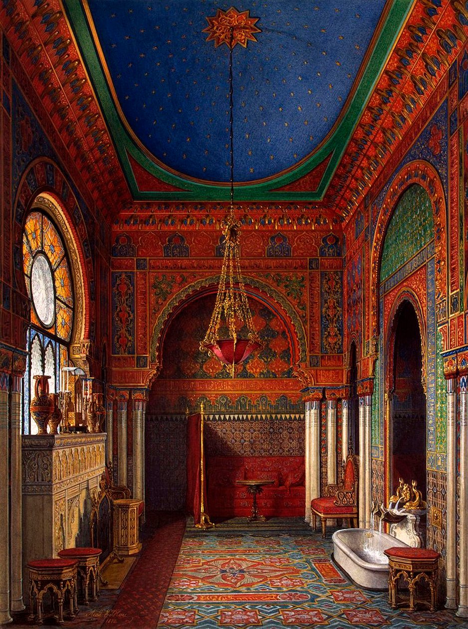 विंटर पैलेस के अंदरूनी भाग, 1870। द्वारा एडवर्ड हाऊ