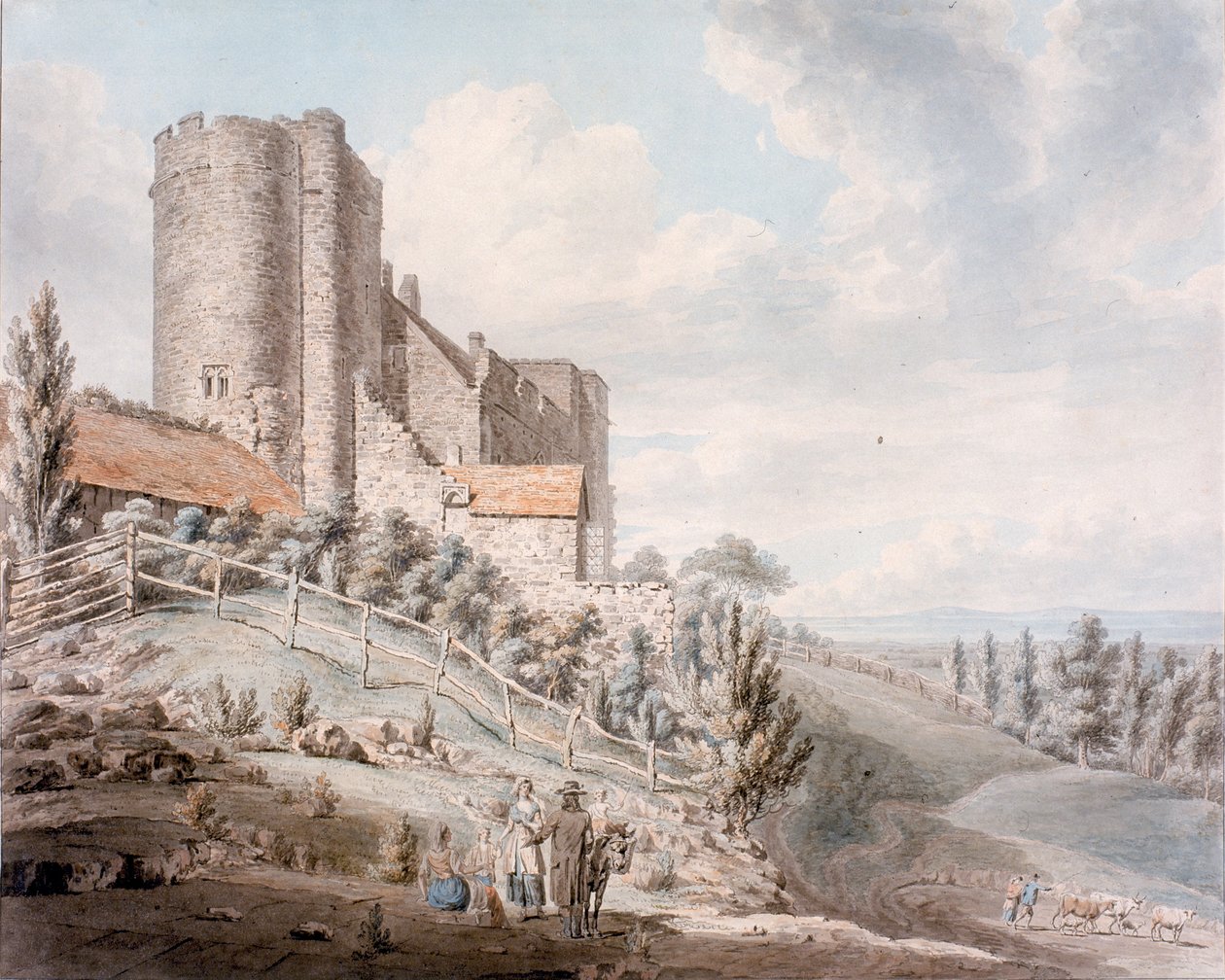 लिम्पेन कैसल, केंट, 1790 (wow कागज पर wc) द्वारा एडवर्ड डेस