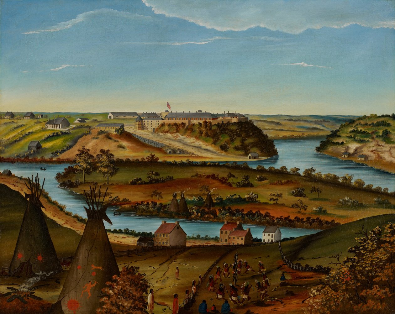 फोर्ट स्नेलिंग का दृश्य, c.1850 द्वारा एडवर्ड के। थॉमस