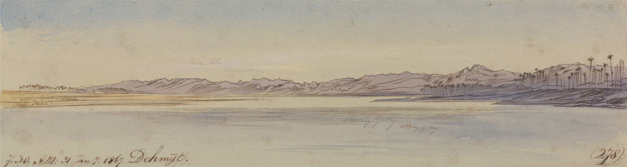 देहमित, सुबह 7-30, 31 जनवरी 1867 (278) द्वारा एडवर्ड लीयर