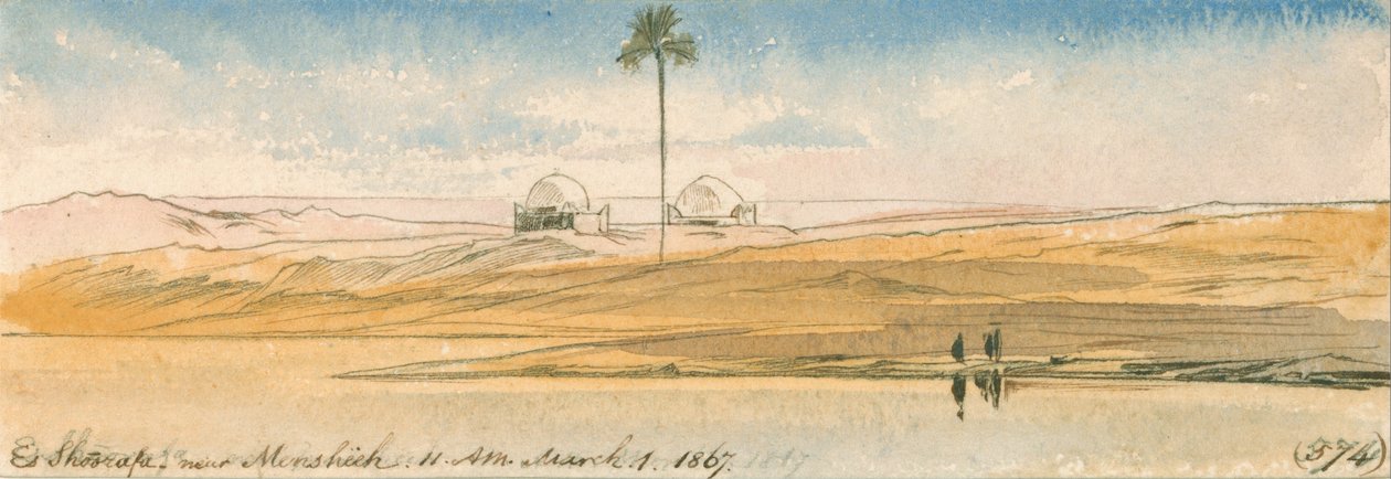 Es Shoorafa, near Mensheeh द्वारा एडवर्ड लीयर