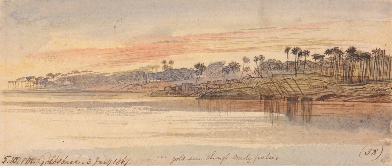 गोलोन्ह, 5-10 बजे, 3 जनवरी, 1867 (58) द्वारा एडवर्ड लीयर