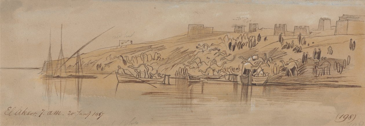 लक्सर, 7-00 बजे, 20 जनवरी 1867 (198) द्वारा एडवर्ड लीयर