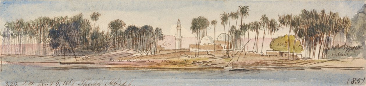 शेख अबादेह, 3-20 बजे, 6 जनवरी 1867 (85) द्वारा एडवर्ड लीयर