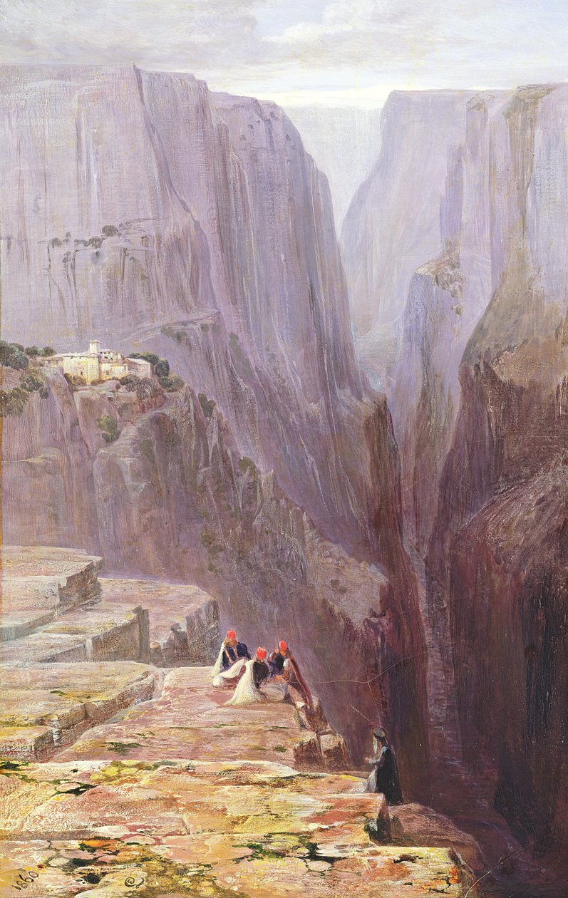 ज़गोरी, ग्रीस, 1860 द्वारा एडवर्ड लीयर