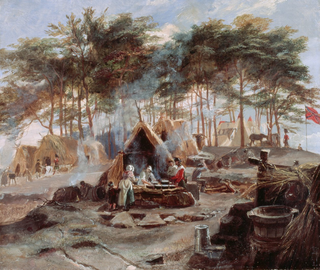 चोबम कैम्प, 1853 द्वारा एडवर्ड मैथ्यू वार्ड