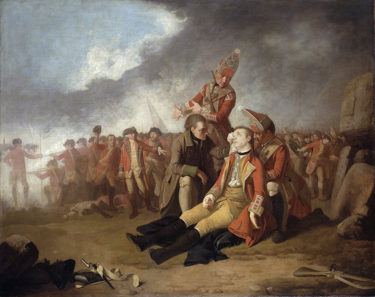 द डेथ ऑफ जनरल वोल्फ, 1763 द्वारा एडवर्ड पेनी