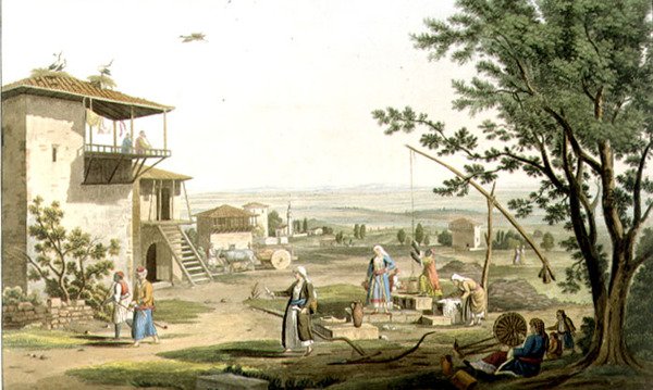 लारिसा, फ़्रेडरिक क्रिश्चियन लुईस (1779-1856) पब द्वारा उकेरी गई 'व्यूज़ इन ग्रीस' के भाग 6 से प्लेट 29। 1821 (एक्वाटिंट) द्वारा एडवर्ड (बाद) डोडवेल