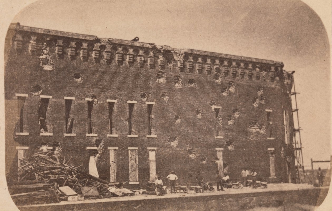 फोर्ट सम्टर की निकासी, अप्रैल 1861, अप्रैल 1861। द्वारा एडवर्ड एंथोनी