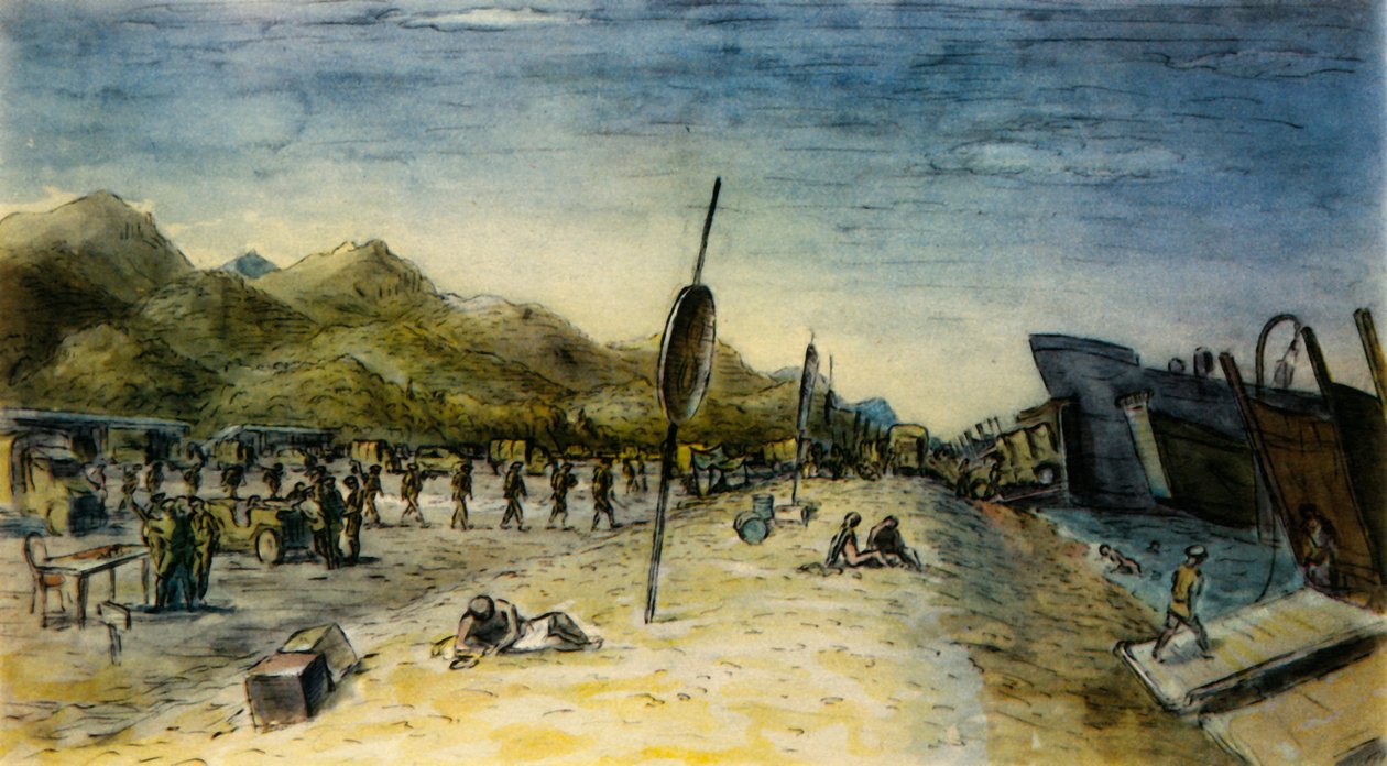 इटली पर आक्रमण, 1944। द्वारा एडवर्ड अर्डीज़ोन