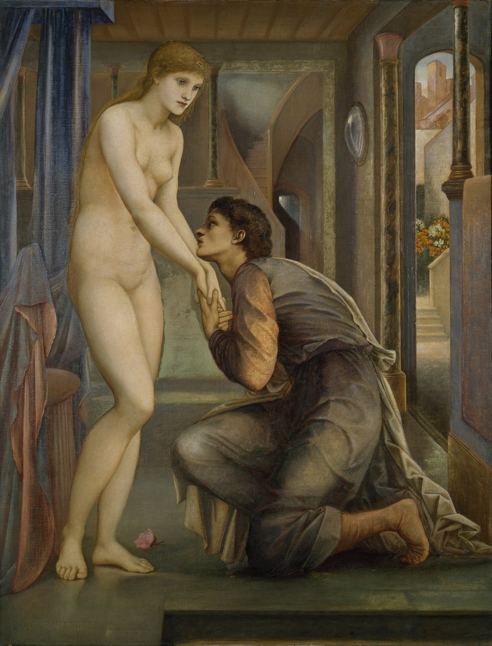Pygmalion and the Image - आत्मा को प्राप्त करता है द्वारा एडवर्ड बर्न जोन्स