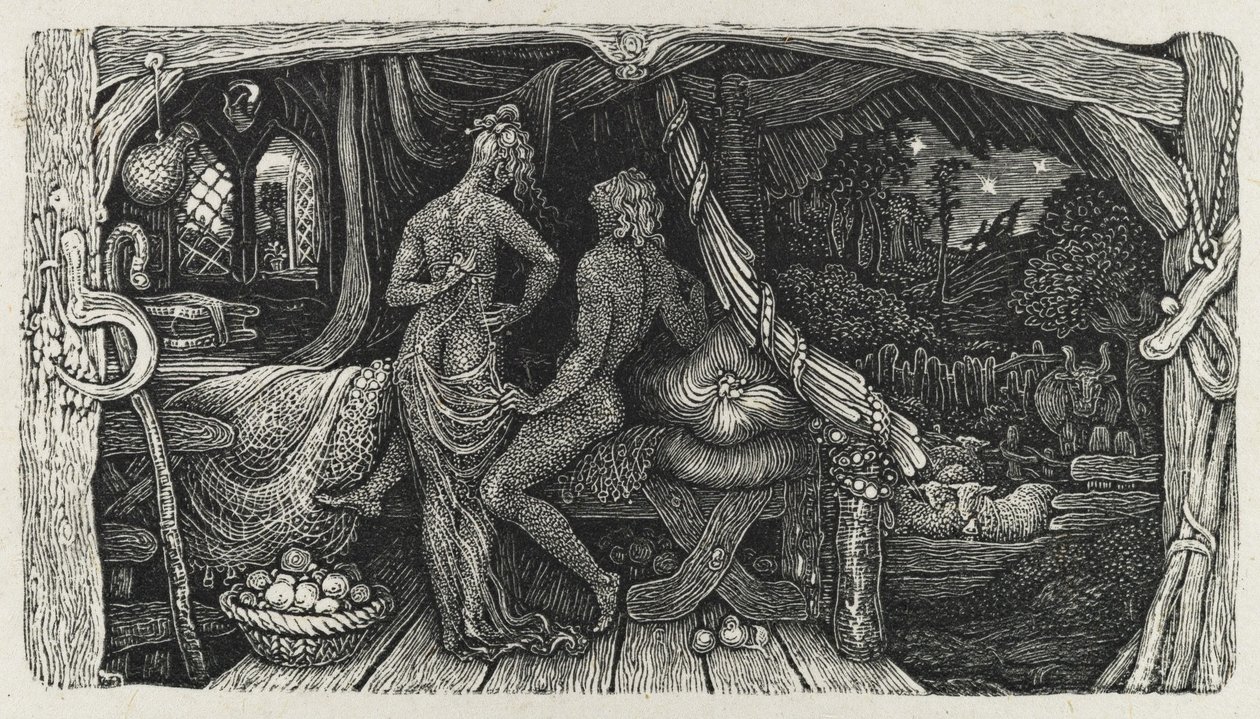 द चैंबर आइडिल, 1831। द्वारा एडवर्ड कैलवर्ट