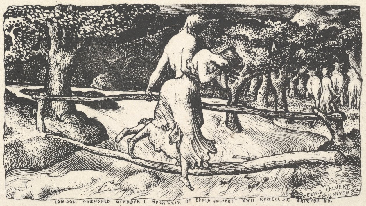 बाढ़, 1829। द्वारा एडवर्ड कैलवर्ट