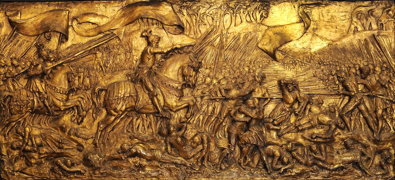 फ्लोड्डन फील्ड की लड़ाई, 1881-82 (सोने का पानी चढ़ा) द्वारा एडवर्ड बर्न जोन्स