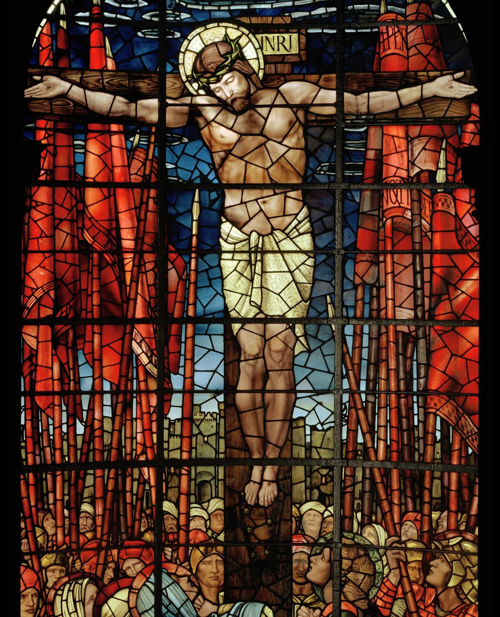 Crucifixion विंडो, विस्तार, 1888 (सना हुआ ग्लास) द्वारा एडवर्ड बर्न जोन्स