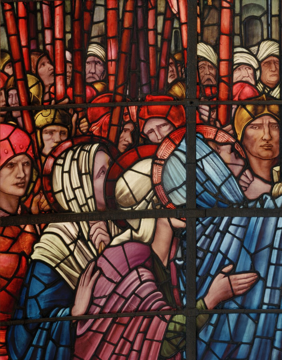 Crucifixion विंडो, विस्तार, 1888 (सना हुआ ग्लास) द्वारा एडवर्ड बर्न जोन्स
