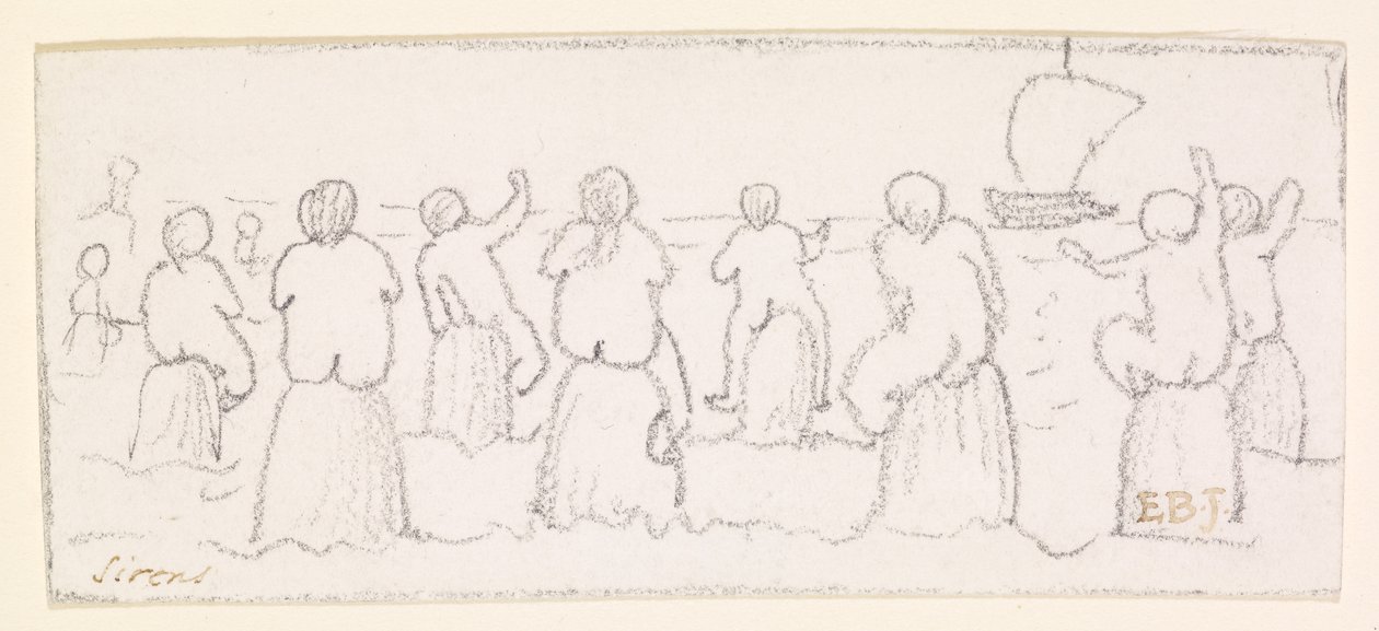 द साइरेंस, c.1878 द्वारा एडवर्ड बर्न जोन्स