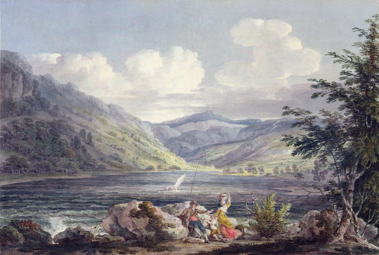 हेसवाटर, वेस्टमोरलैंड, c.1795 (wove पेपर पर ग्रेफ़ाइट द्वारा एडवर्ड डेस