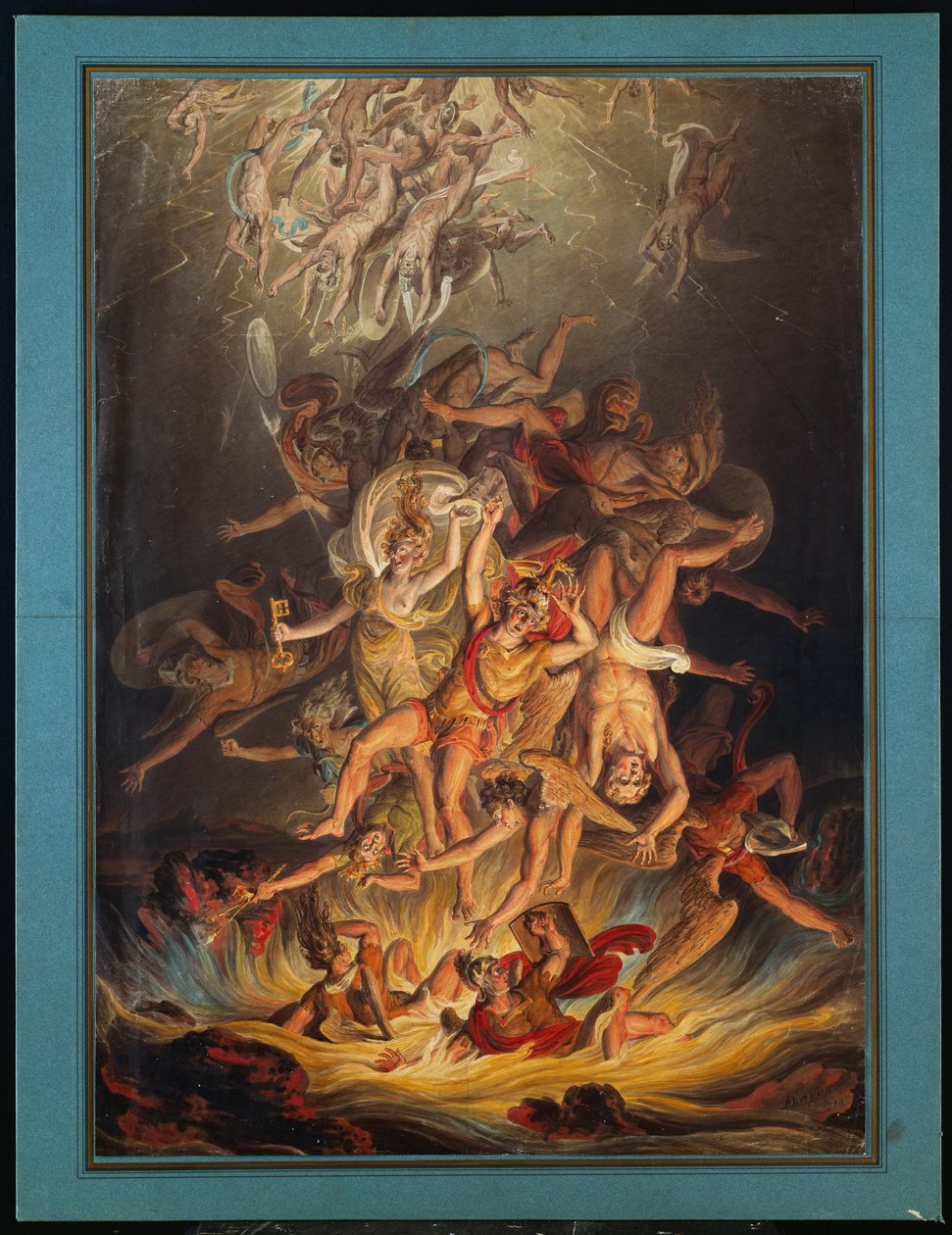 फॉल ऑफ द एंजेल्स, 1798 द्वारा एडवर्ड डेस