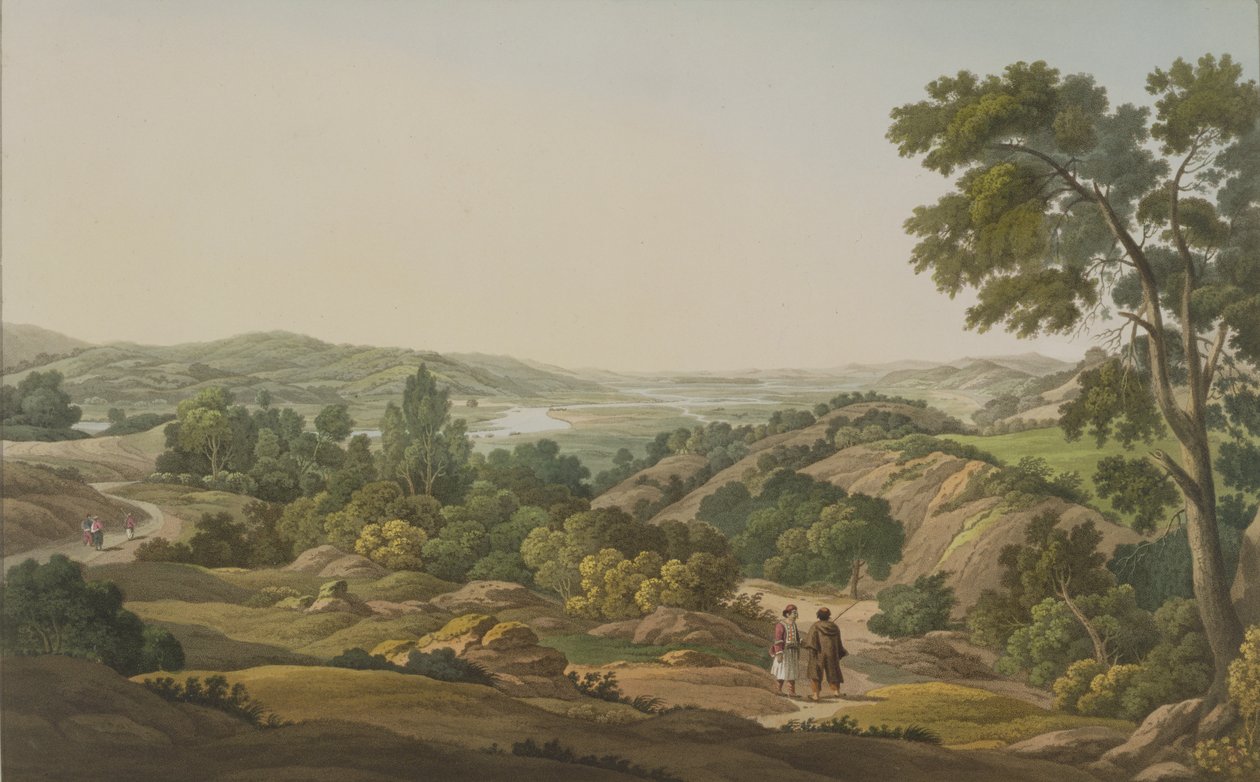 ओलंपिया के मैदान, जे। बेली, 1820 (जलीय) द्वारा उत्कीर्ण &39;ग्रीस में दृश्य&39; के भाग 1 से प्लेट 6 द्वारा एडवर्ड डोडवेल