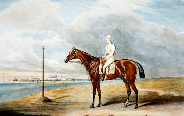 लॉर्ड लोथर का 'स्पैनियल' डब्ल्यू. व्हीटली अप एट एप्सम, c.1831 (कागज पर वॉटरकलर) द्वारा एडवर्ड डंकन