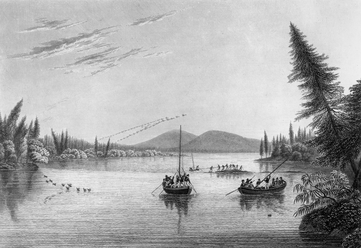 1819 में हिल नदी में मॉर्गन्स रॉक्स से देखें द्वारा एडवर्ड फ्रांसिस खोजें