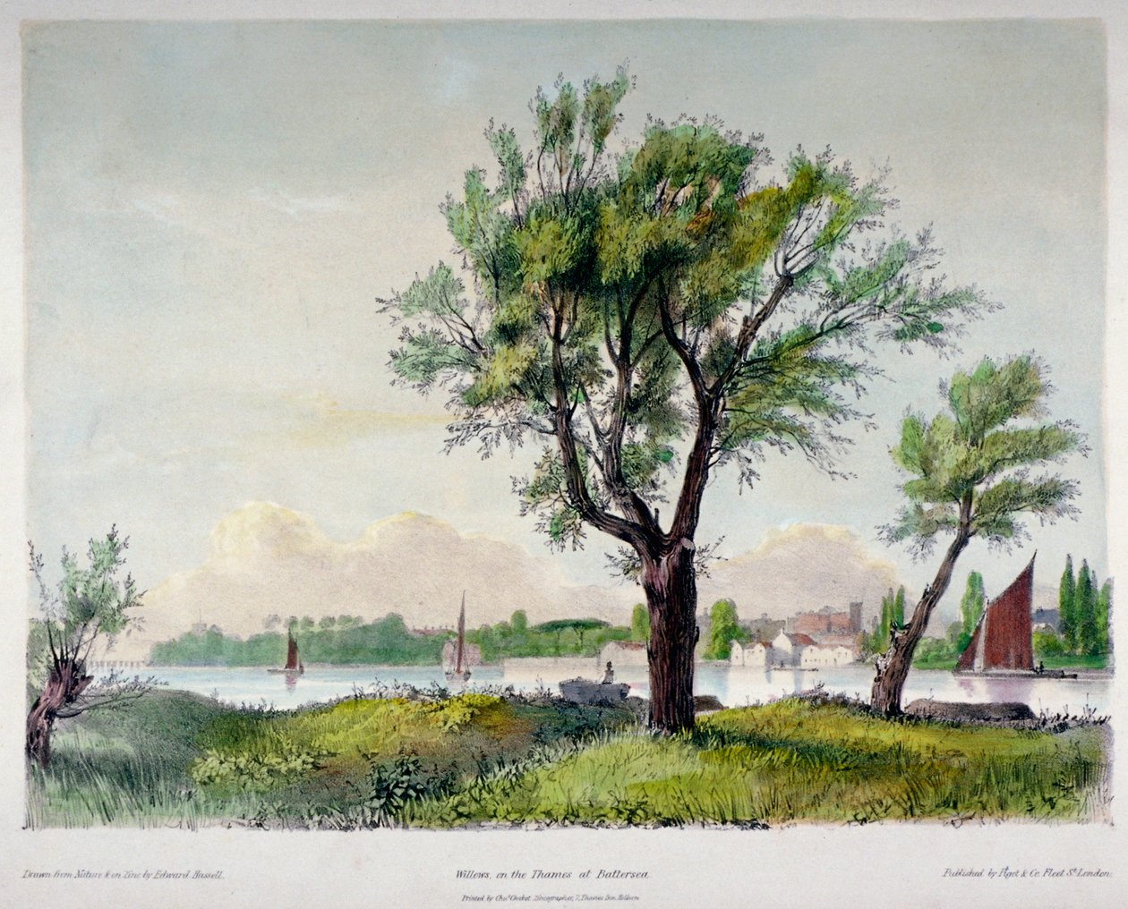 बैटरसी, लंदन, 1840। द्वारा एडवर्ड हैसेल
