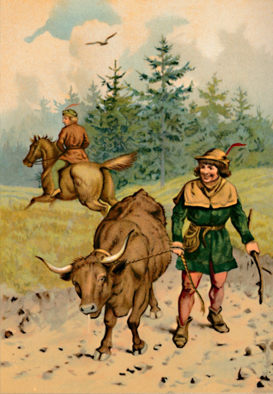 हंस और उनकी गाय, 1901 द्वारा एडवर्ड हेनरी वेहेंर्ट