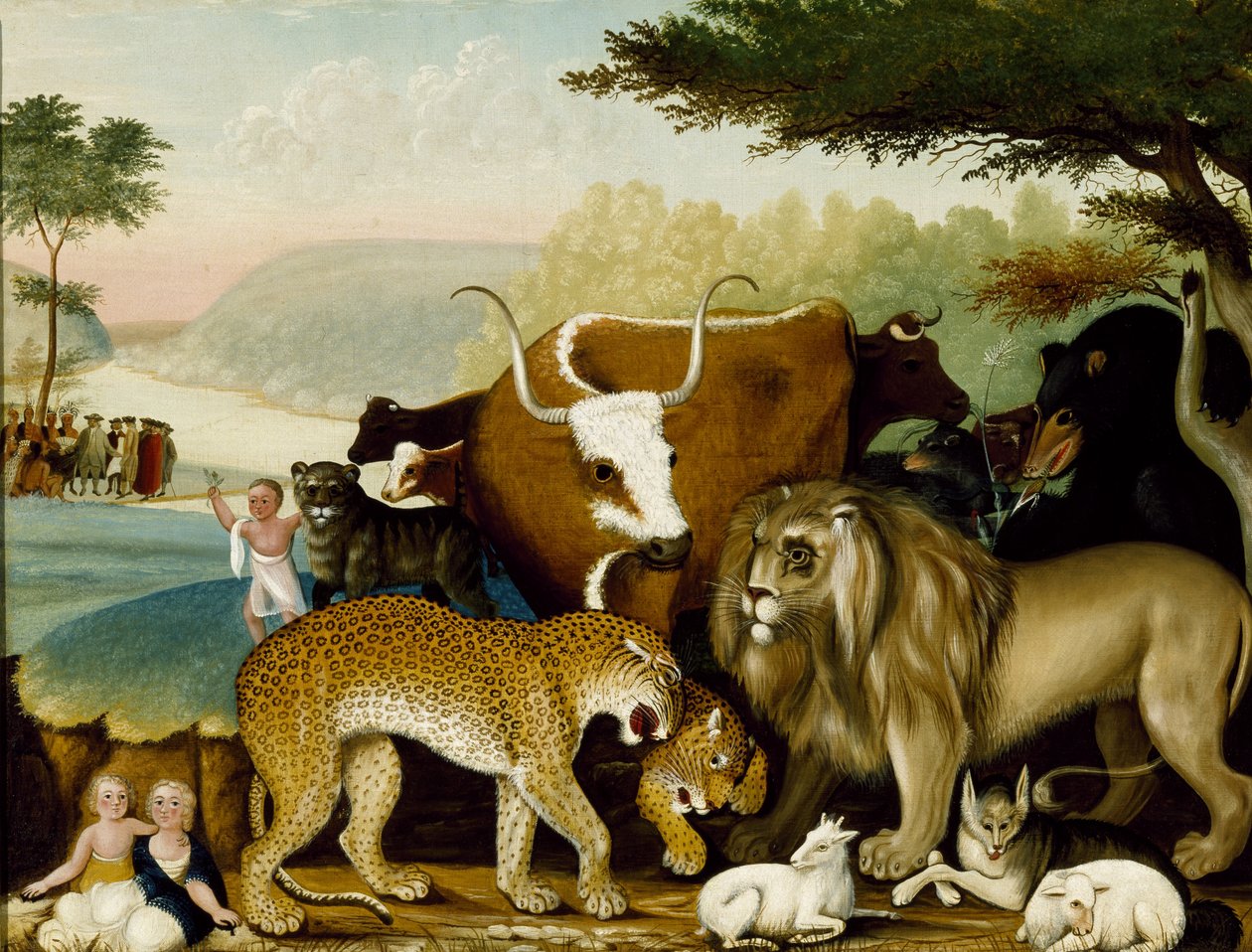 मयूर साम्राज्य, c.1846-47 (कैनवास पर तेल) द्वारा एडवर्ड हिक्स