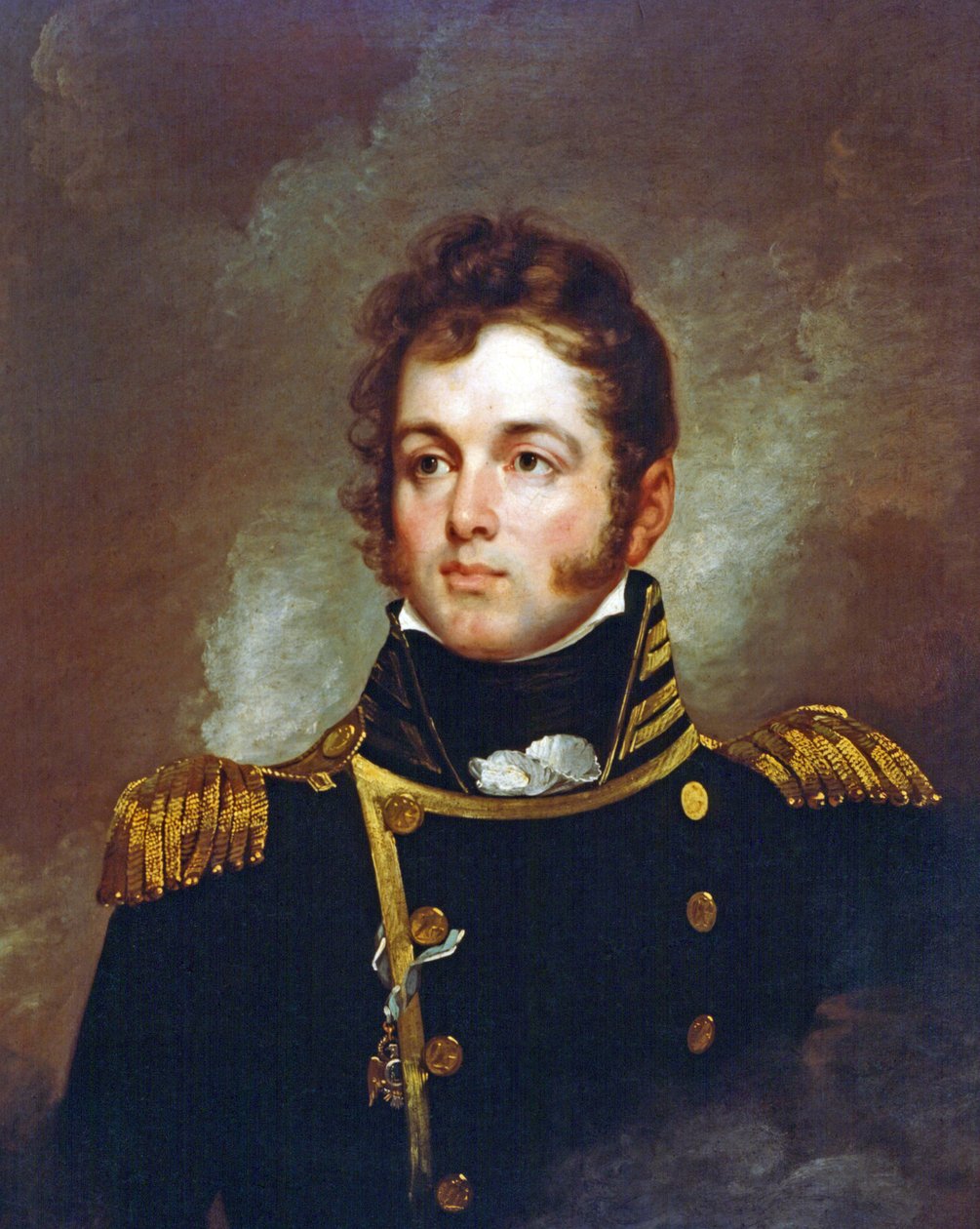 कैप्टन ओलिवर हैज़र्ड पेरी का चित्रण, USN (1785-1819) द्वारा एडवर्ड एल। मूनी