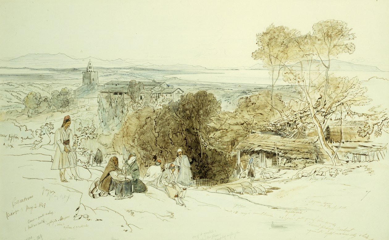 कैमरिनो, 1849, 1849 द्वारा एडवर्ड लीयर