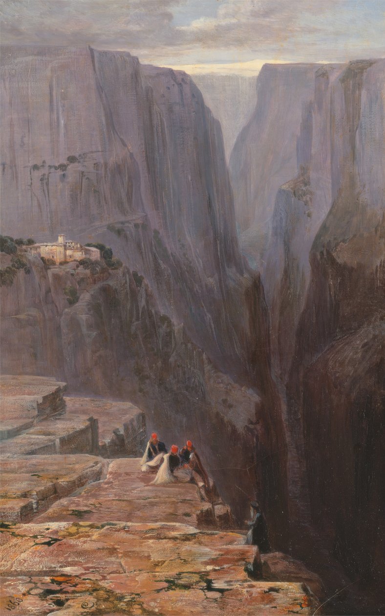 ज़गोरी, ग्रीस, 1860। द्वारा एडवर्ड लीयर