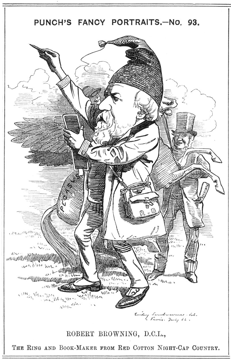 रॉबर्ट ब्राउनिंग, अंग्रेजी कवि और नाटककार, 1882 द्वारा एडवर्ड लिनली साम्बूरने