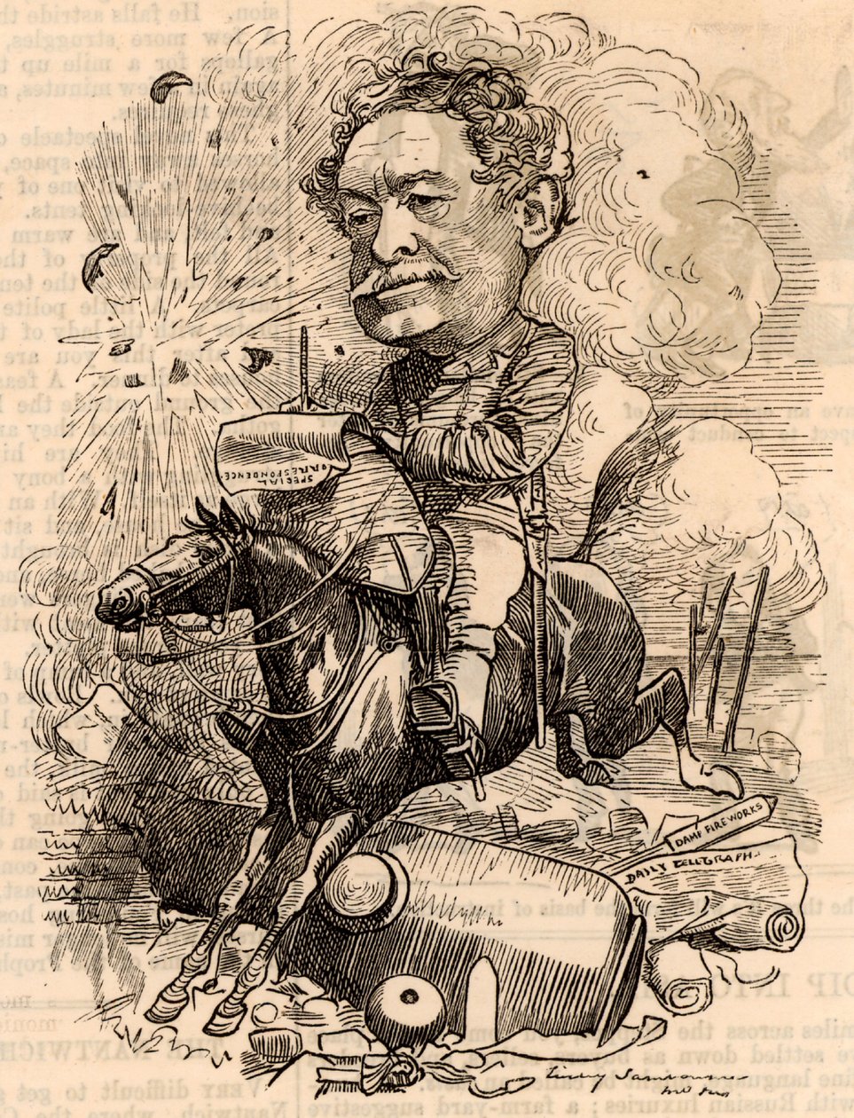 विलियम हॉवर्ड रसेल (1821-1907) द्वारा एडवर्ड लिनली साम्बूरने