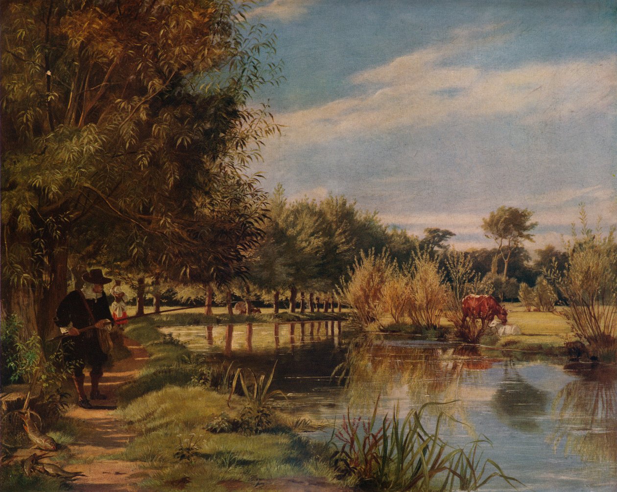 इजाक वाल्टन एंगलिंग: ए समर्स डे विथ द कॉलन, 1938 द्वारा एडवर्ड मैथ्यू वार्ड