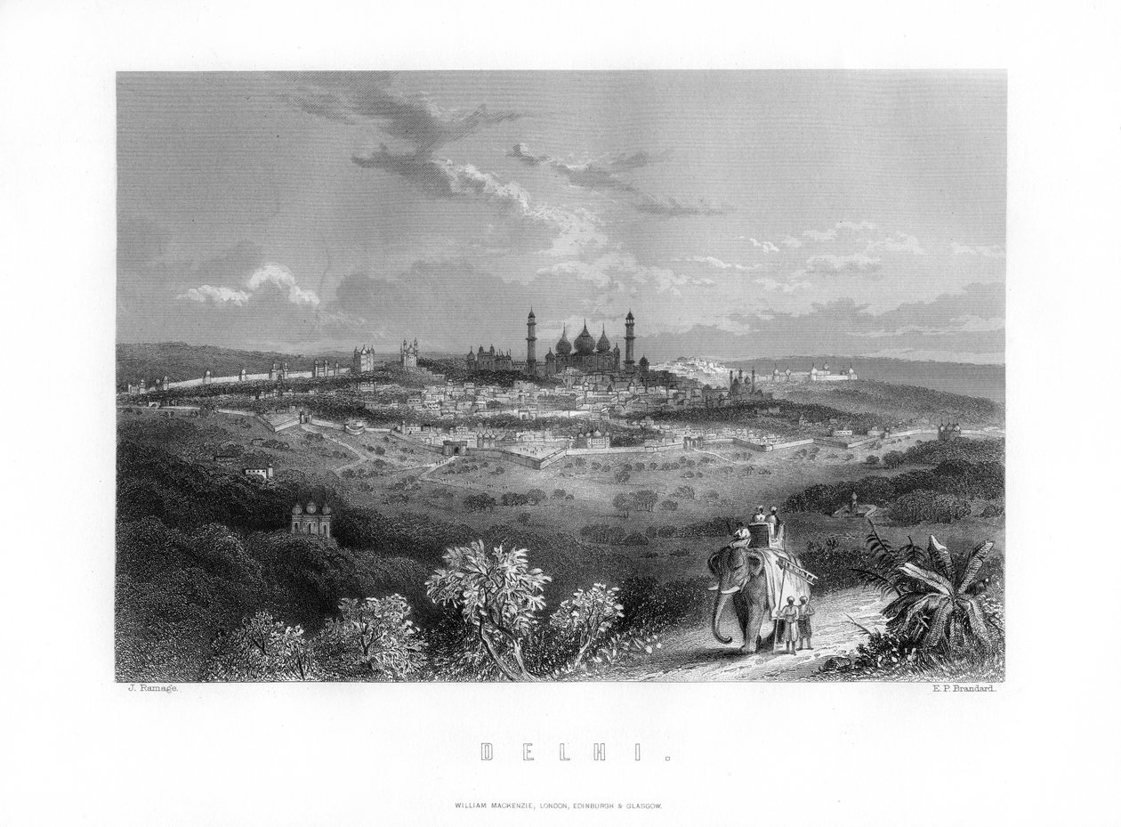 दिल्ली, भारत, 1893। द्वारा एडवर्ड पैक्समैन ब्राइट