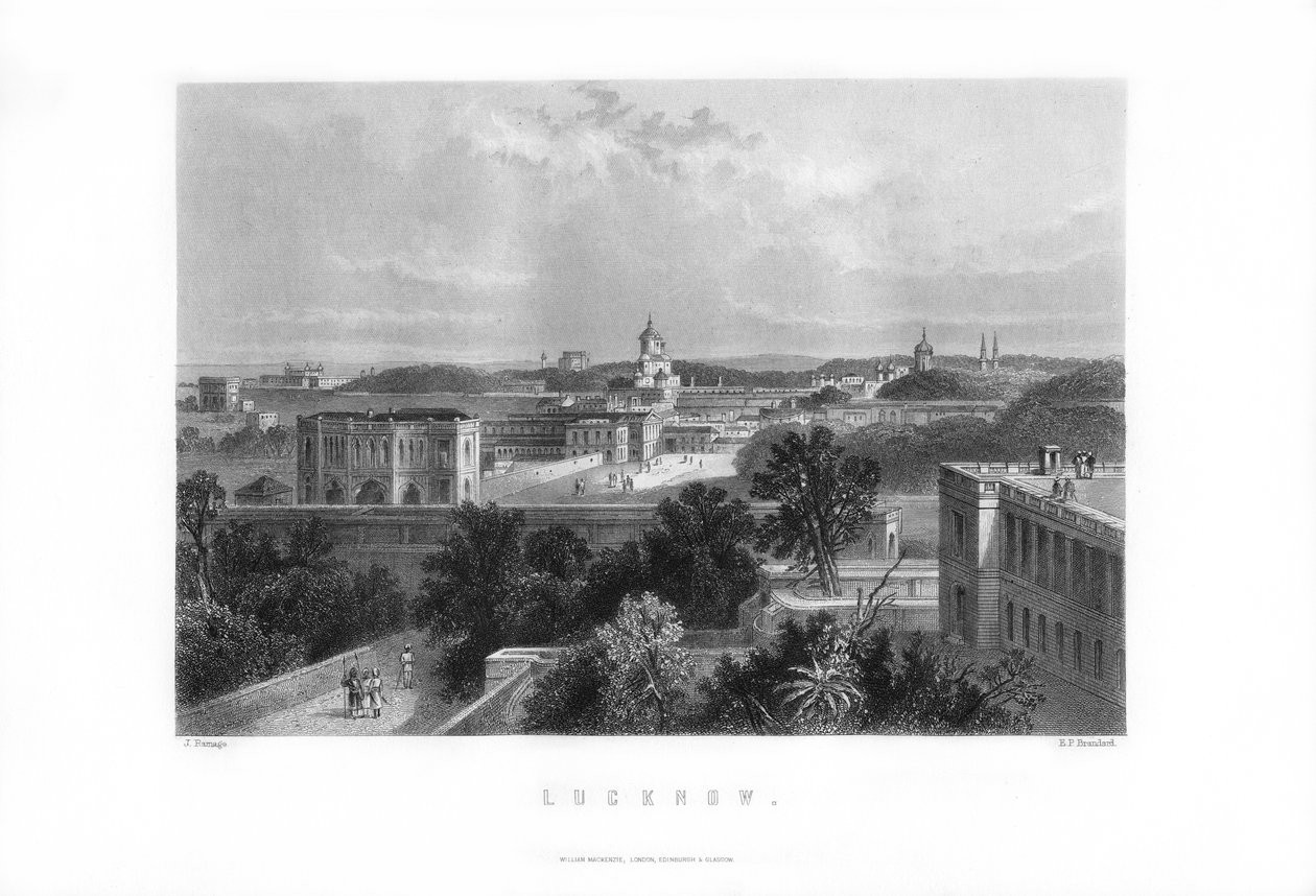 लखनऊ, भारत, 1893। द्वारा एडवर्ड पैक्समैन ब्राइट