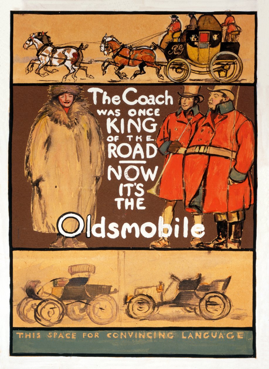 Oldsmbile, pub के लिए विज्ञापन। 1910 द्वारा एडवर्ड पेनफील्ड