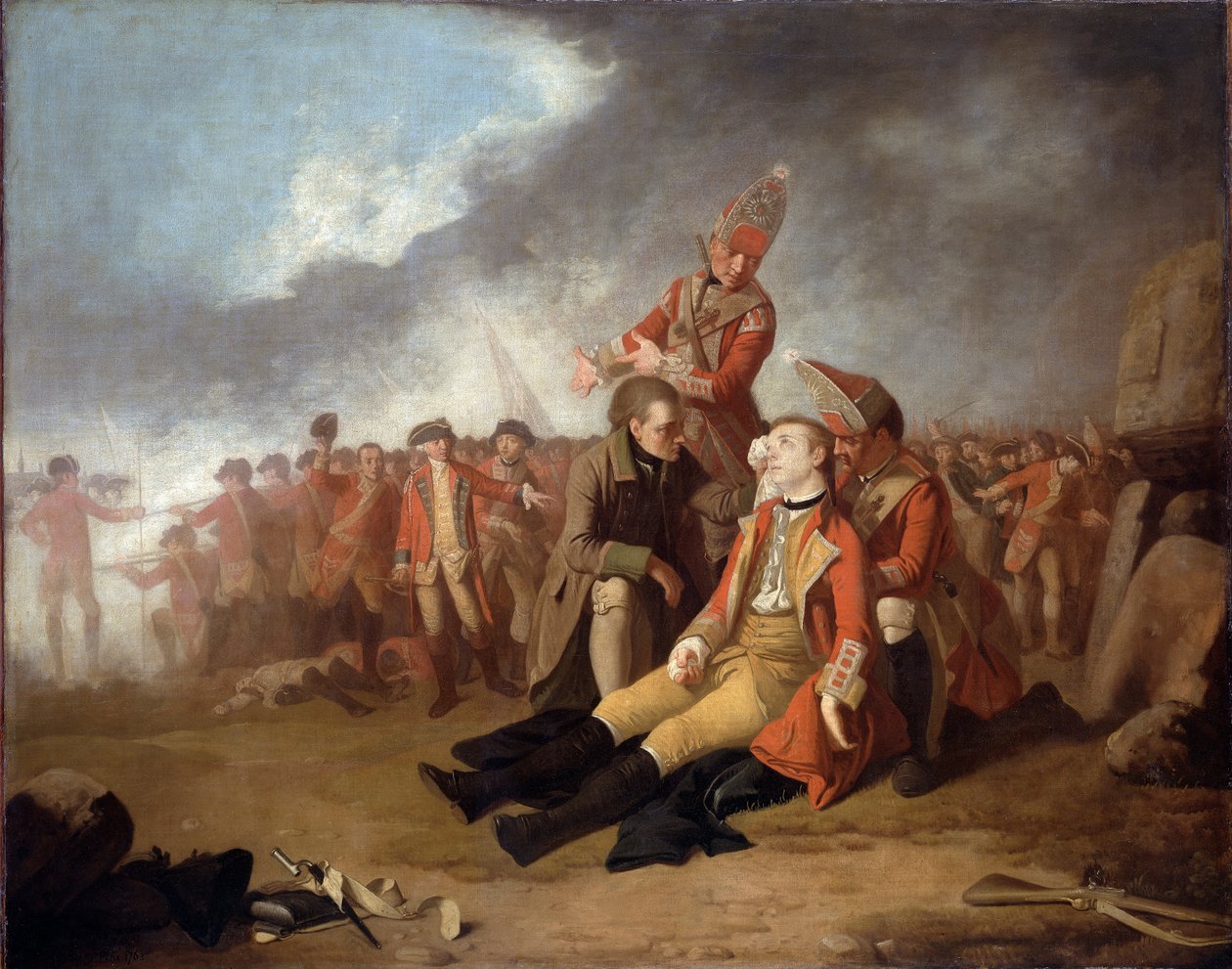 द डेथ ऑफ़ जनरल वोल्फ, 1763 द्वारा एडवर्ड पेनी