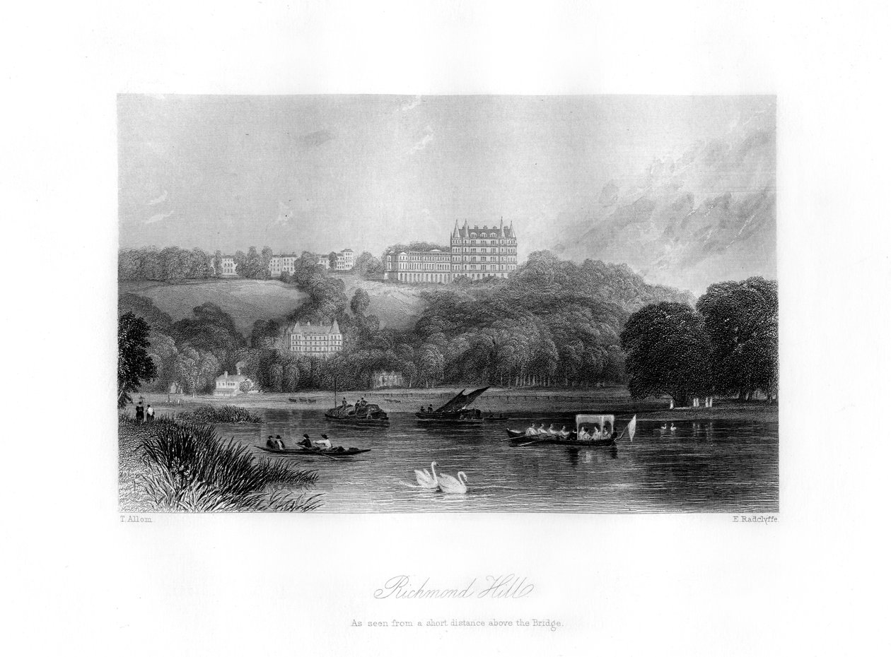रिचमंड हिल, रिचमंड, 19 वीं शताब्दी। द्वारा एडवर्ड रैडक्लिफ