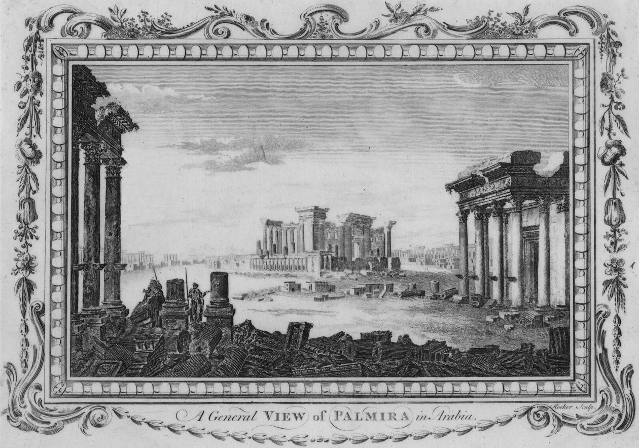 अरब में पामिरा का एक सामान्य दृश्य, c1770 द्वारा एडवर्ड रूकर