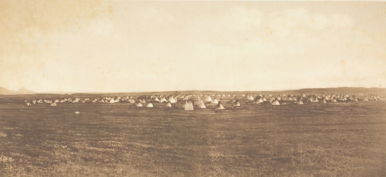 सन डांस कैंप - पीगन, 1900। द्वारा एडवर्ड शेरिफ कर्टिस
